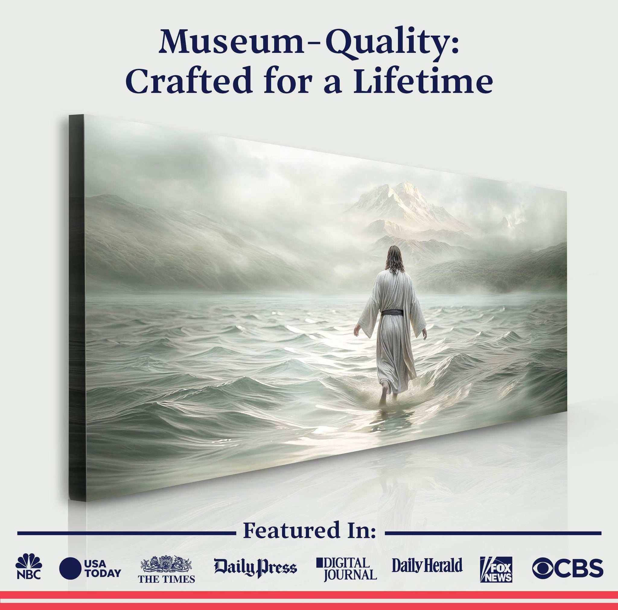 Walking on Water - Faith Wall Art VIII - Tailored Canvases - Flyclothing LLC