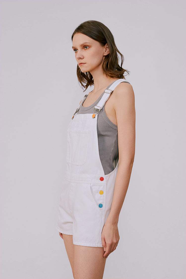 Rainbow Overall Shorts HJ109 - Hey Joanie - Flyclothing LLC