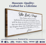 The Lord's Prayer Faith Sign II - Tailored Canvases - Flyclothing LLC
