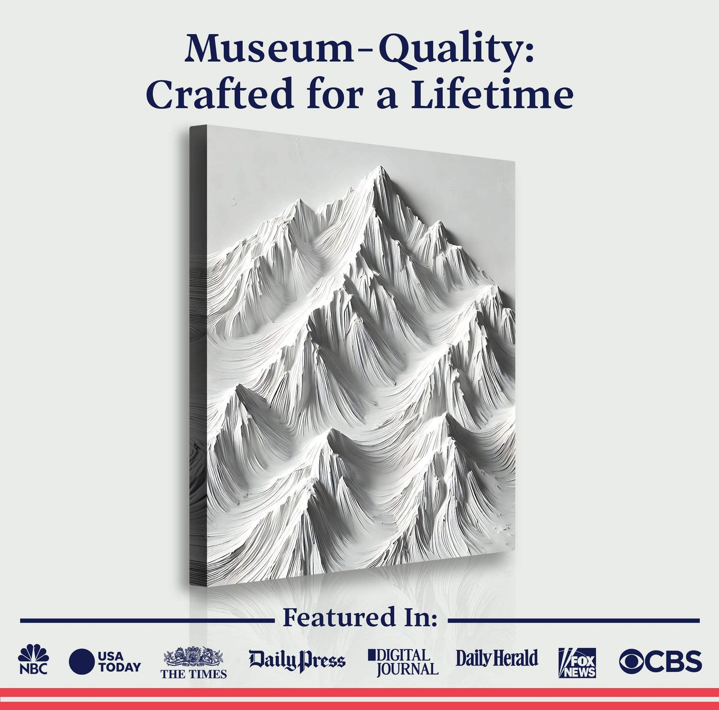 White Mountain Wall Art - Tailored Canvases - Flyclothing LLC