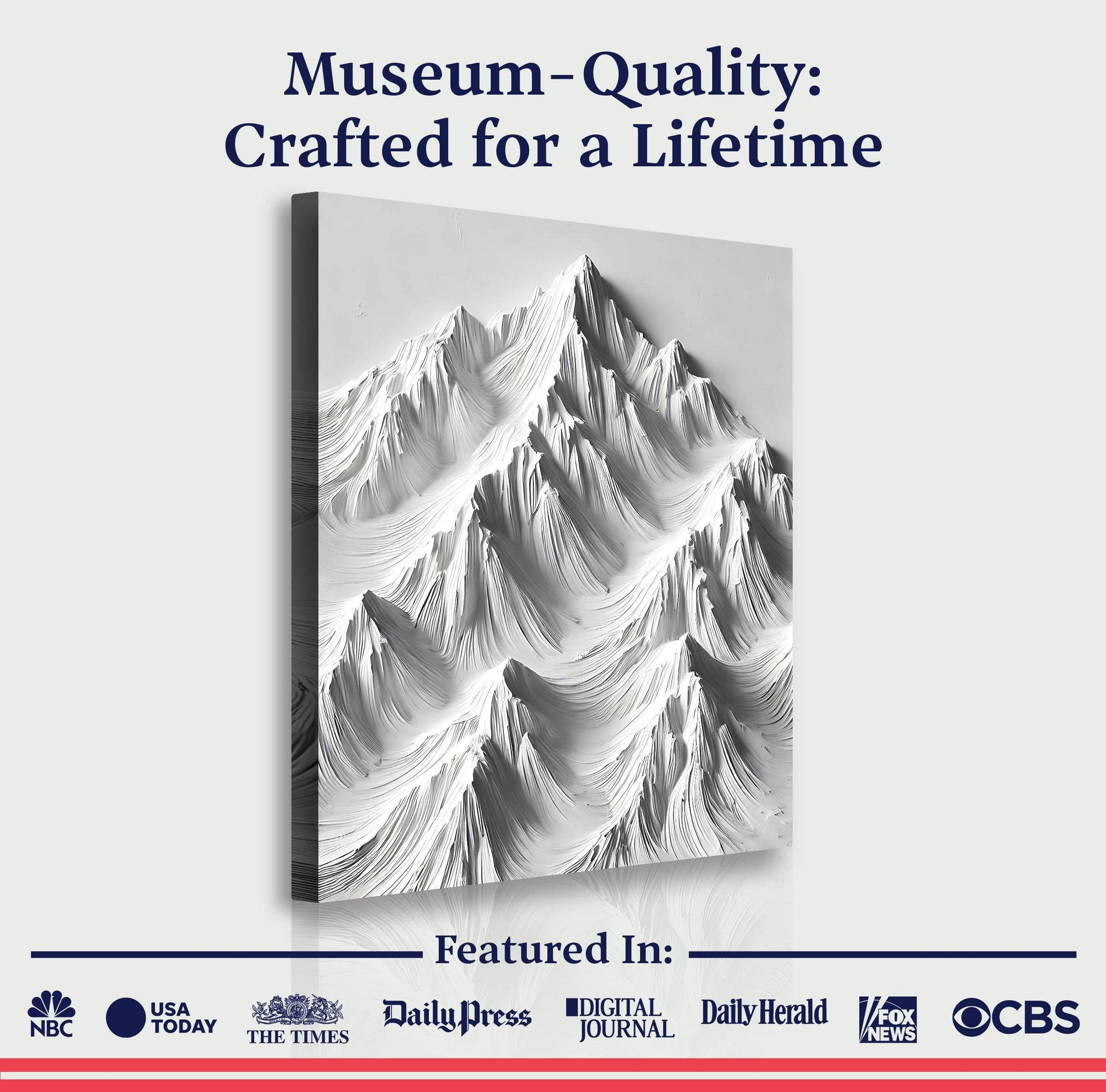 White Mountain Wall Art - Tailored Canvases - Flyclothing LLC