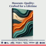Wave Abstract Wall Art - Tailored Canvases - Flyclothing LLC