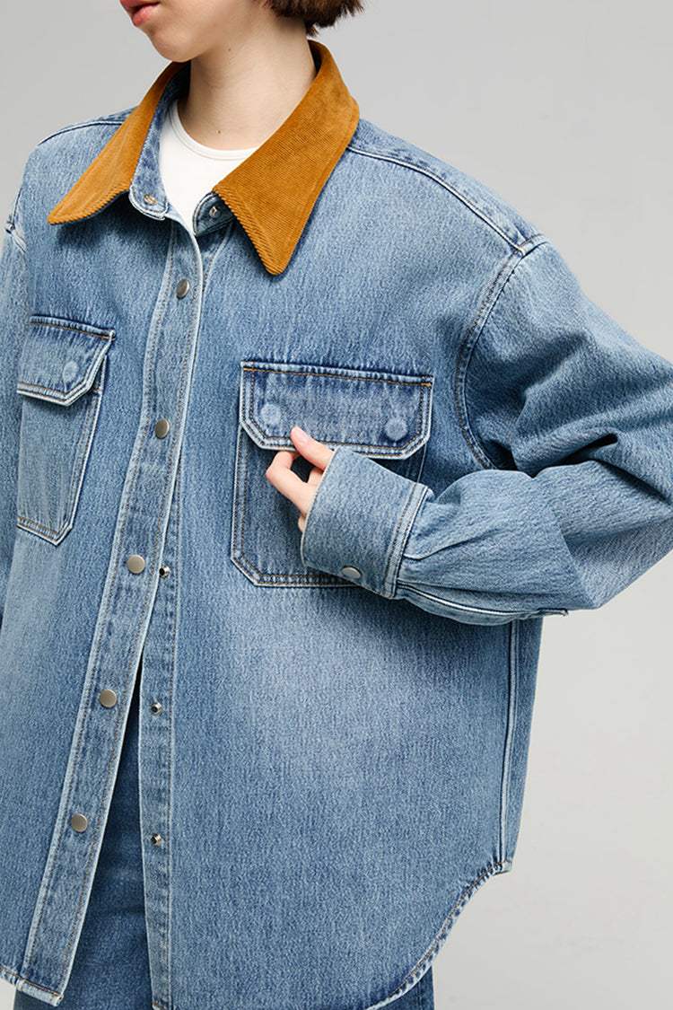 California Sunset Denim Shirt HJ902 - Hey Joanie - Flyclothing LLC