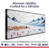 Snow Mountain Abstract Wall Art II - Tailored Canvases - Flyclothing LLC