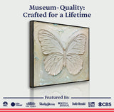 3D White Butterfly Wall Art - Tailored Canvases - Flyclothing LLC