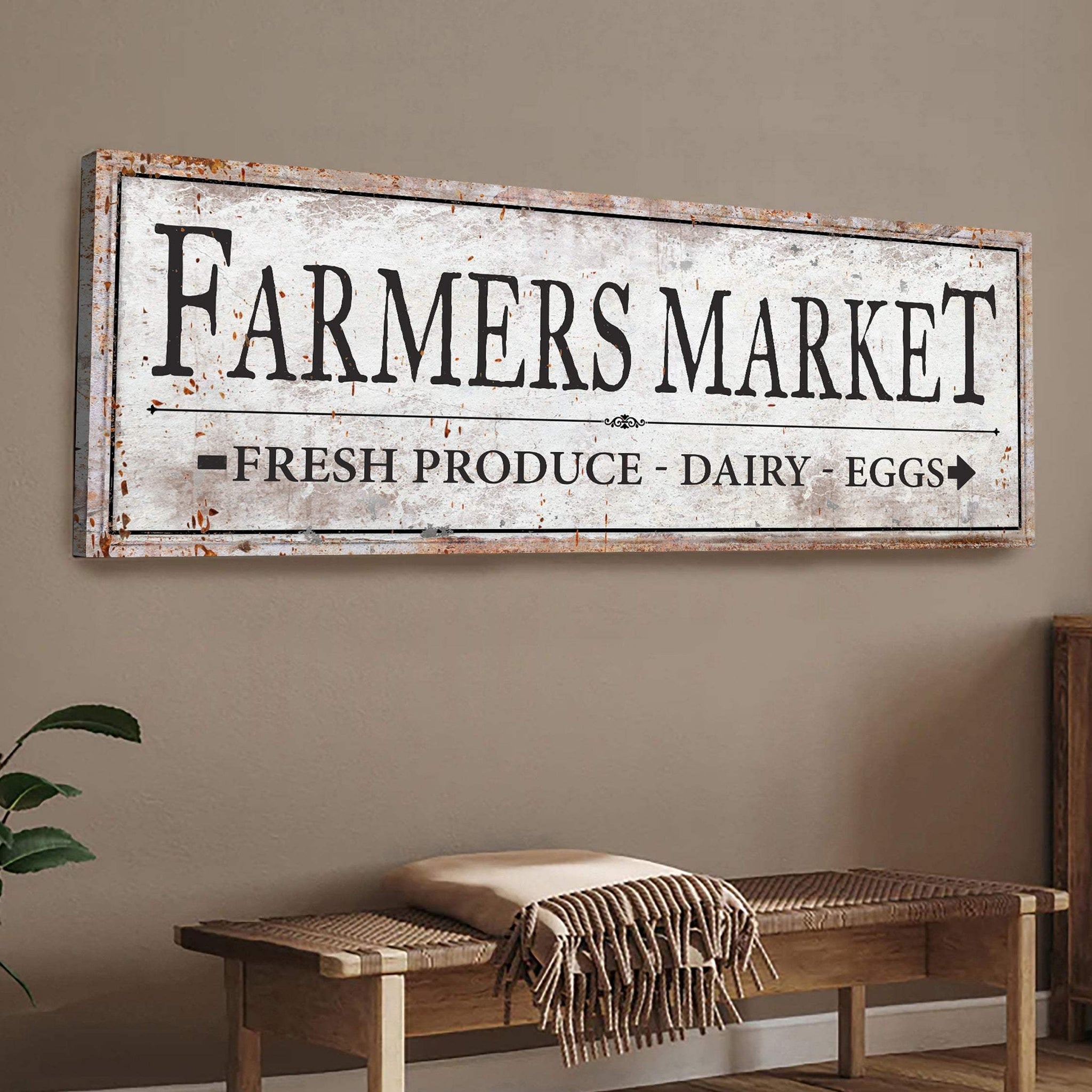 Farmers Market Sign III - Tailored Canvases - Flyclothing LLC