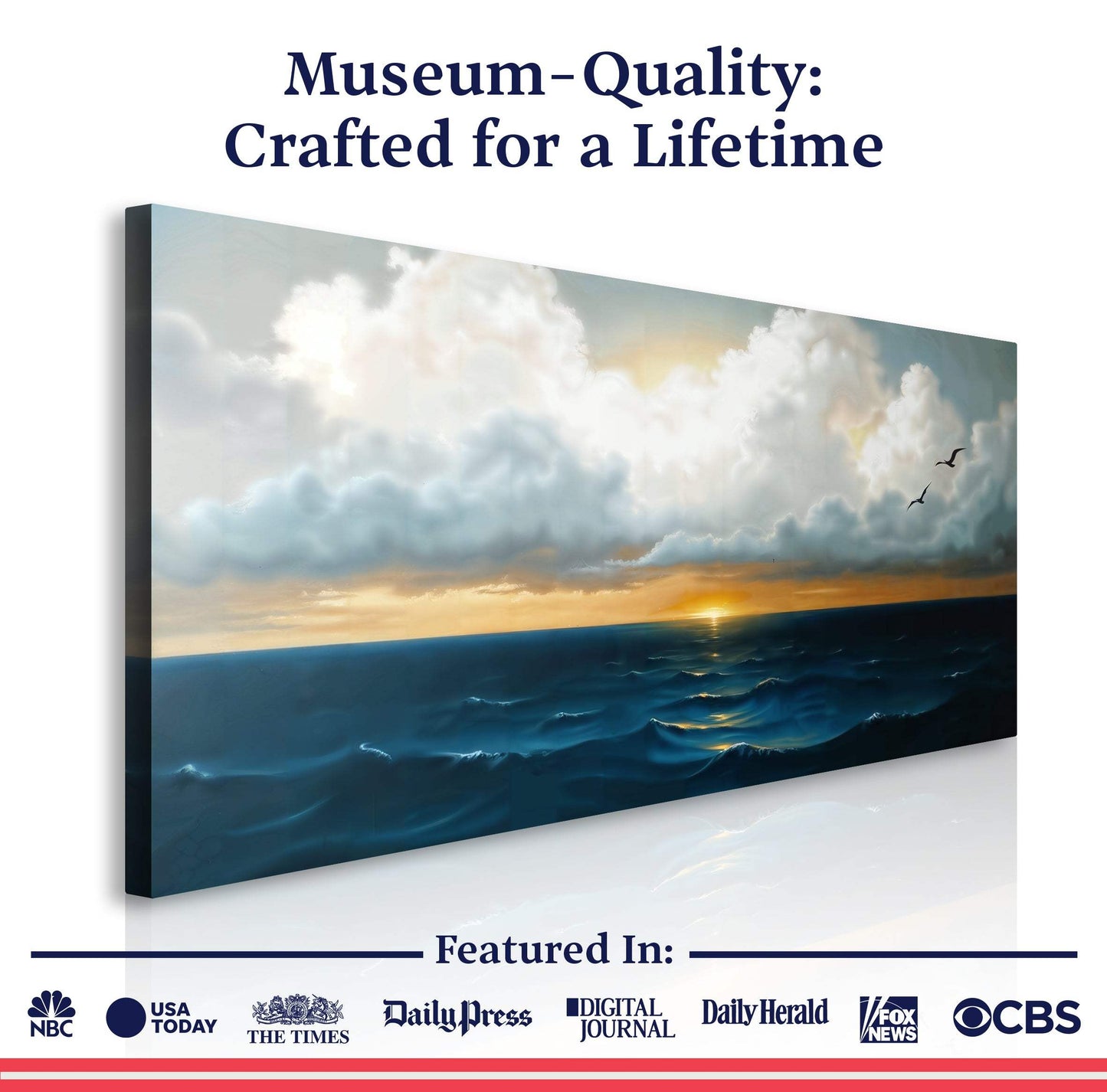 Waterscape Abstract Wall Art II - Tailored Canvases - Flyclothing LLC