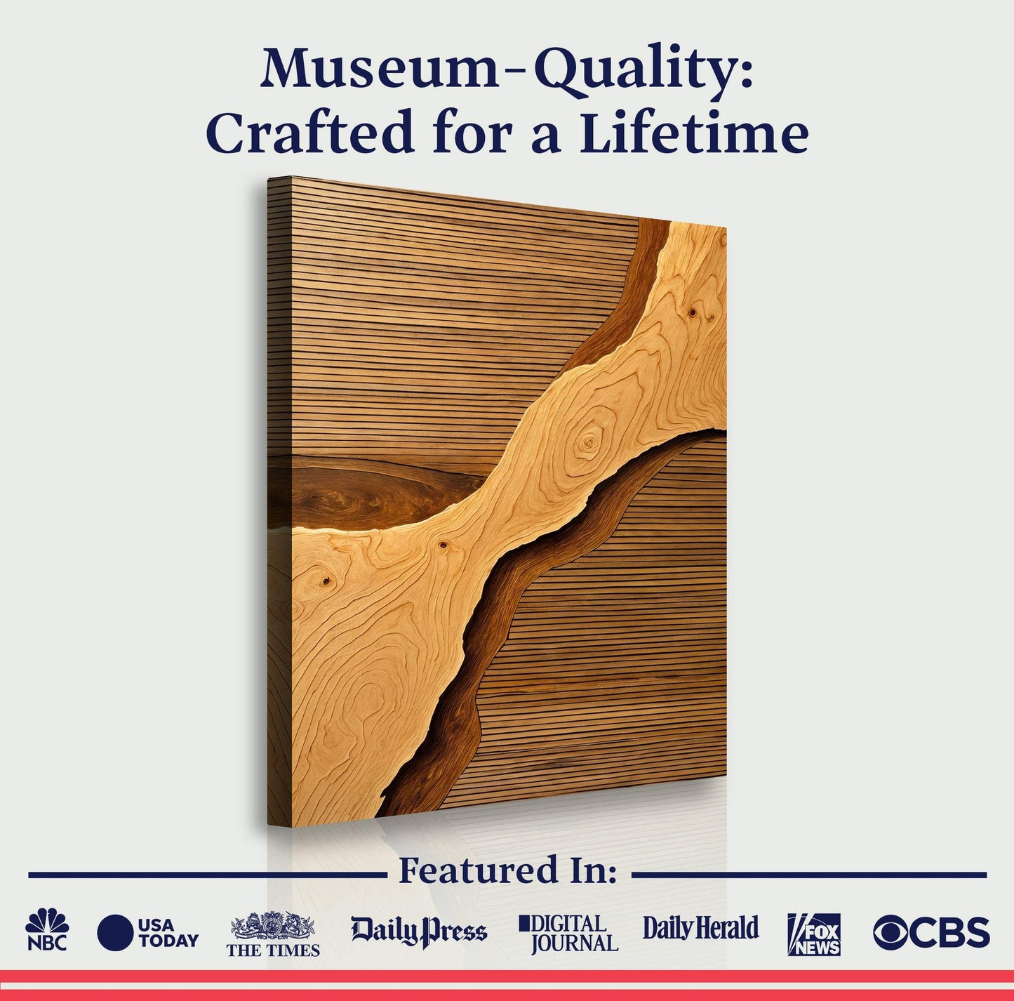 Wood Rift Wall Art - Tailored Canvases - Flyclothing LLC
