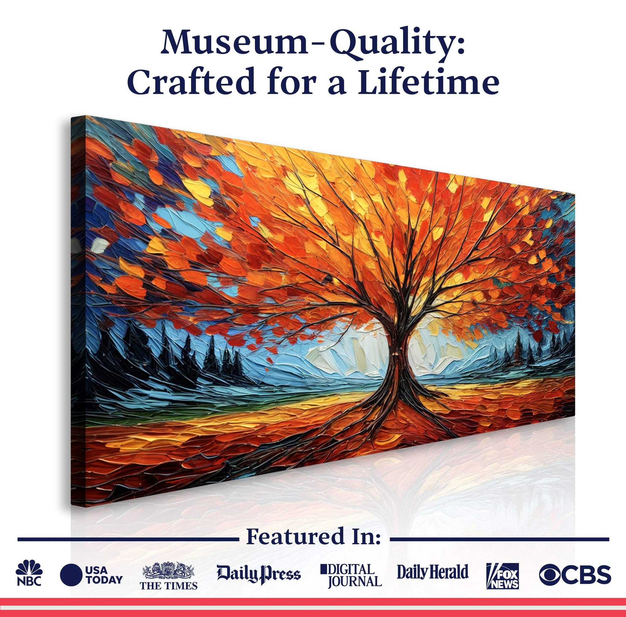 Autumn Fire Wall Art - Tailored Canvases - Flyclothing LLC