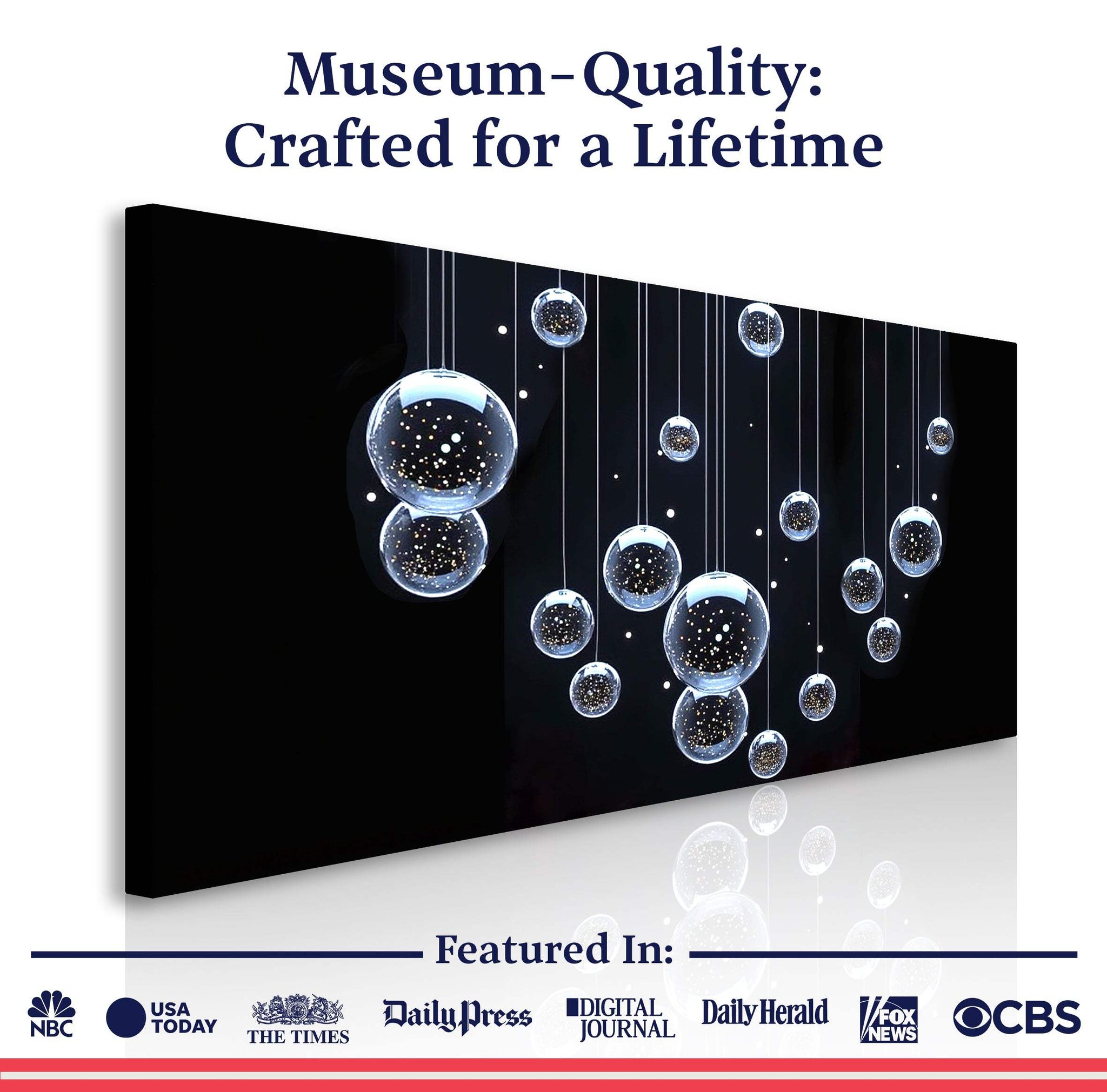 Modern Abstract Bubbles Wall Art - Tailored Canvases - Flyclothing LLC
