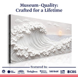 Ocean Waves Abstract Wall Art - Tailored Canvases - Flyclothing LLC