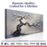 White Blossom Wall Art - Tailored Canvases - Flyclothing LLC