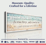 Personalized Beach House Coastal Sign - Tailored Canvases - Flyclothing LLC