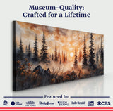 Rustic Forest Sunset Wall Art - Tailored Canvases - Flyclothing LLC
