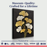Golden Ginkgo Wall Art - Tailored Canvases - Flyclothing LLC