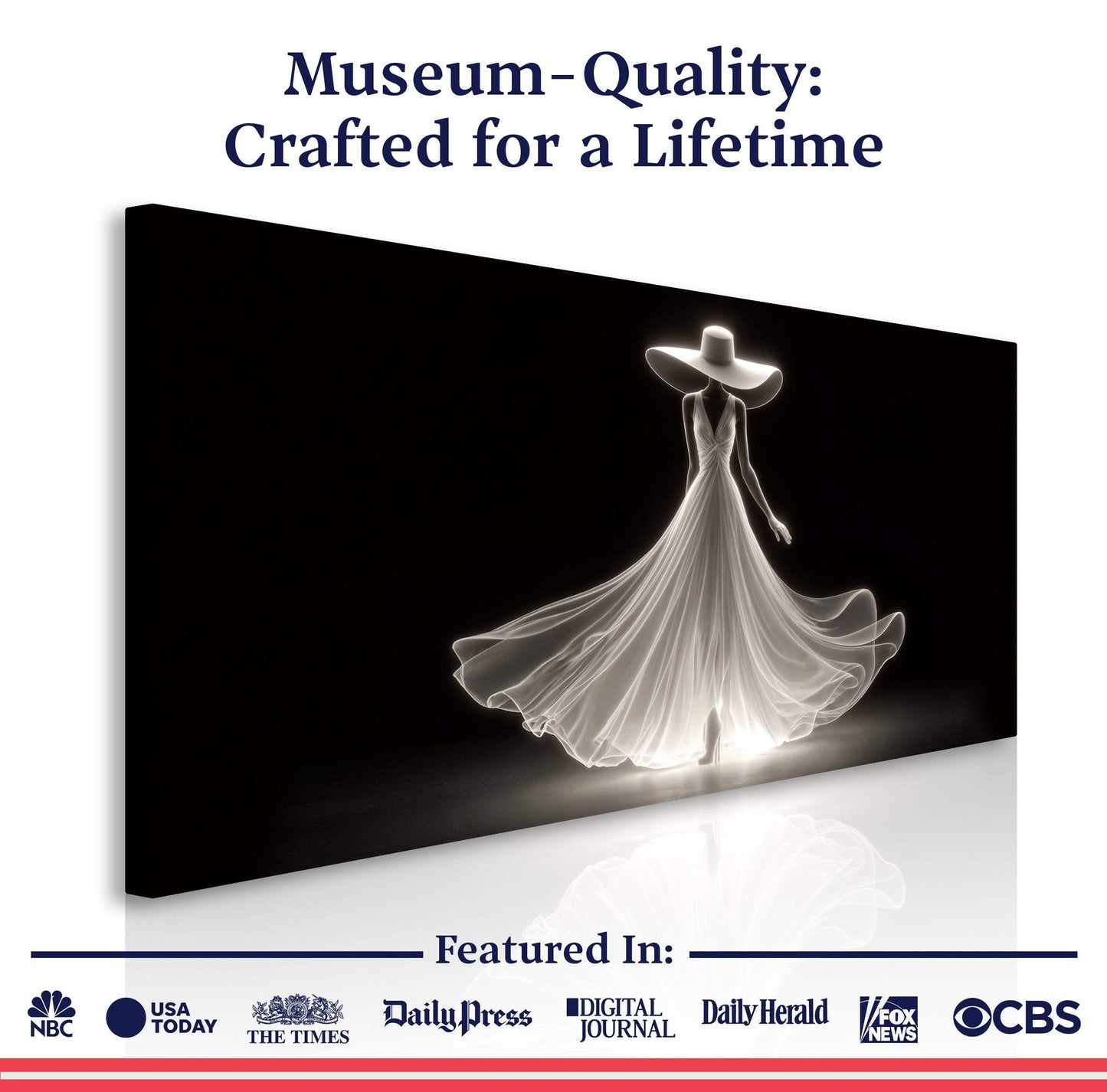Modern Glam Fashion Wall Art - Tailored Canvases - Flyclothing LLC