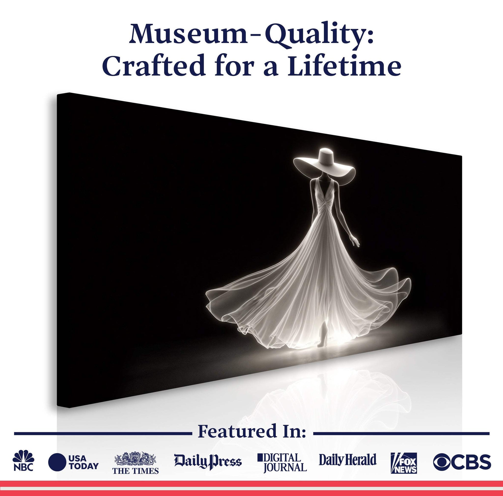 Modern Glam Fashion Wall Art - Tailored Canvases - Flyclothing LLC