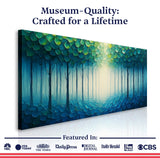 Forest Whispers Impasto Wall Art - Tailored Canvases - Flyclothing LLC