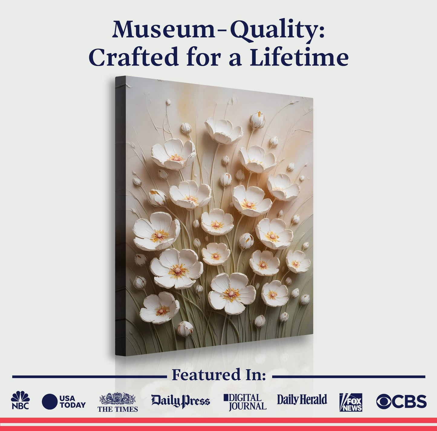 Floral Wall Art - Tailored Canvases - Flyclothing LLC
