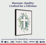Evergreen Cross Faith Wall Art - Tailored Canvases - Flyclothing LLC