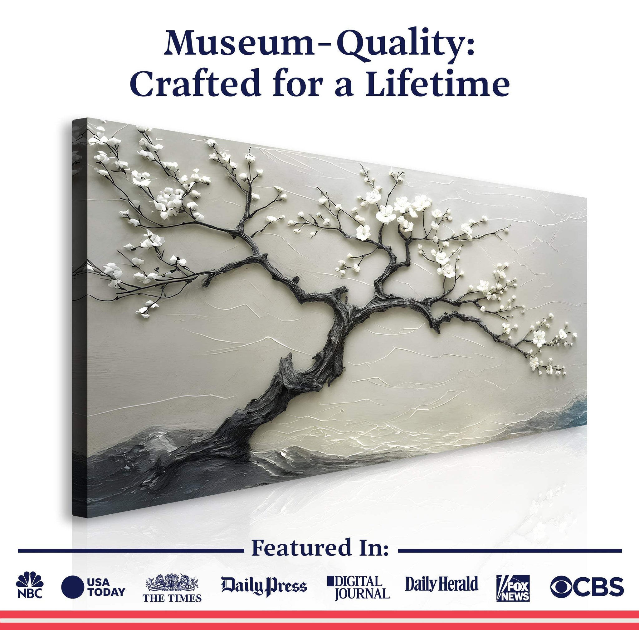 Silent Blossom Wall Art - Tailored Canvases - Flyclothing LLC