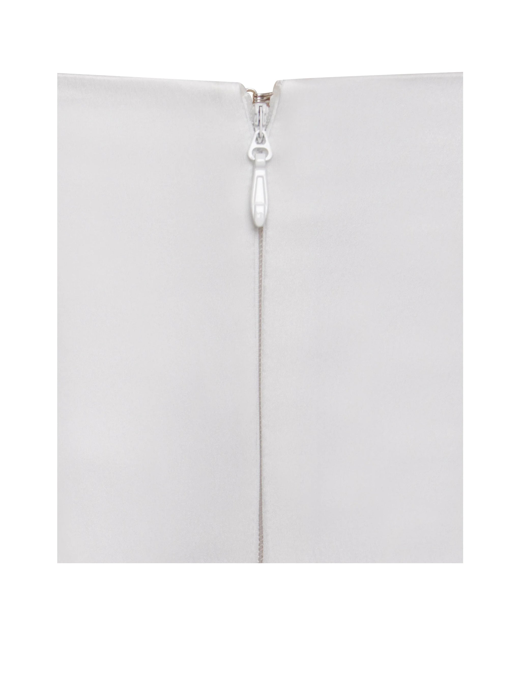 Freddie White Lace Satin Maxi Corset Dress - Miss Circle - Flyclothing LLC