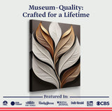 Elegant 3D Leaf Wall Art - Tailored Canvases - Flyclothing LLC