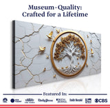 3D Celtic Tree of Life Wall Art - White - Tailored Canvases - Flyclothing LLC