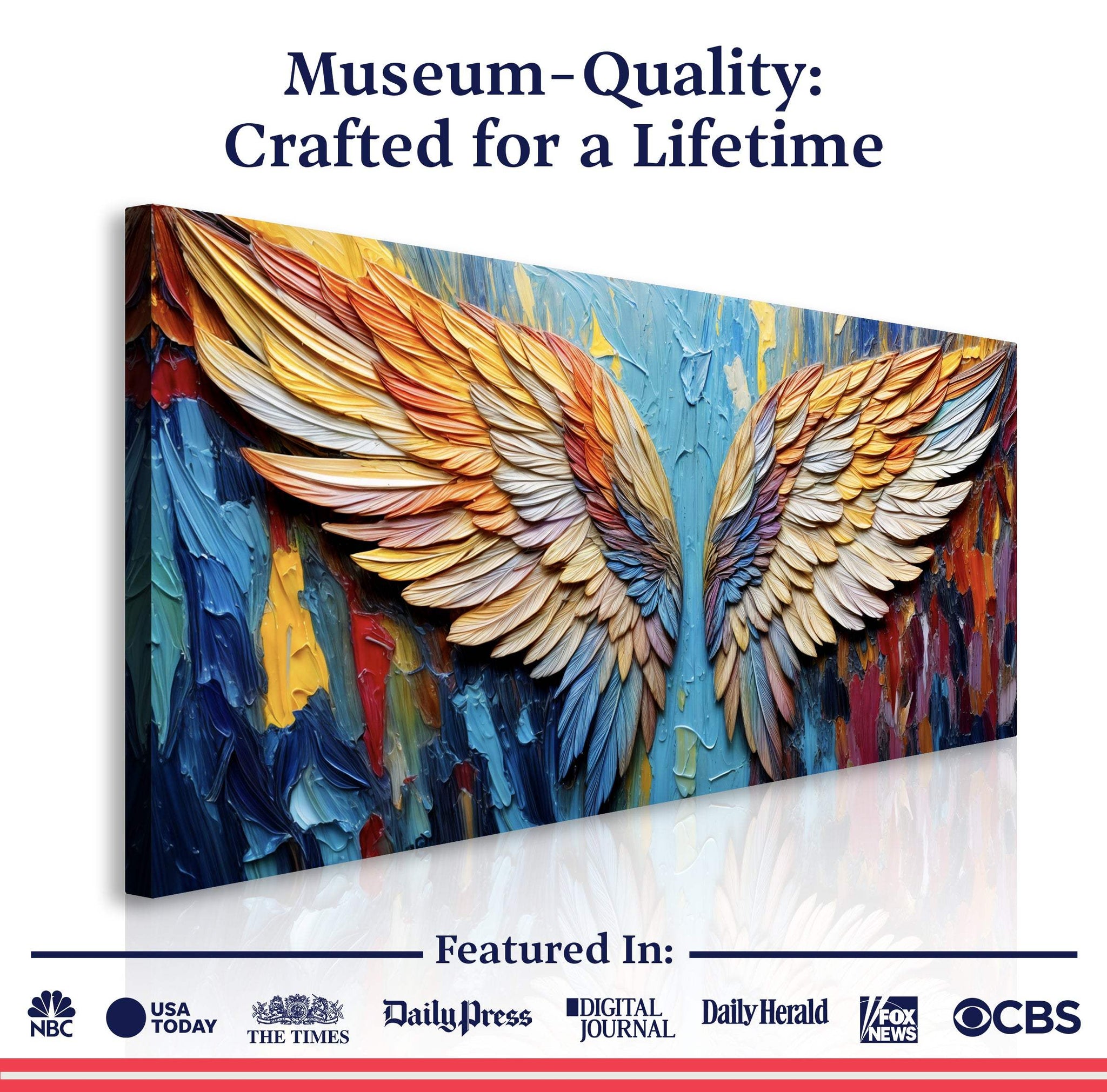 Wings of Hope Wall Art - Tailored Canvases - Flyclothing LLC