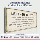 Let Them Be Little Playroom Sign - Tailored Canvases - Flyclothing LLC