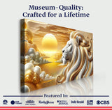 3D Majestic Lion Wall Art V - Tailored Canvases - Flyclothing LLC