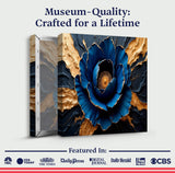 Sapphire Bloom Wall Art - Tailored Canvases - Flyclothing LLC