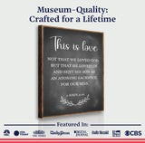 This Is Love - 1 John 4:10 Faith Sign - Tailored Canvases - Flyclothing LLC