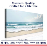 Serene Ocean Wave Coastal Wall Art XIV - Tailored Canvases - Flyclothing LLC