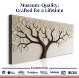 Ivory Canopy Tree Wall Art - Tailored Canvases - Flyclothing LLC