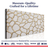 Golden Neurons Wall Art - Tailored Canvases - Flyclothing LLC
