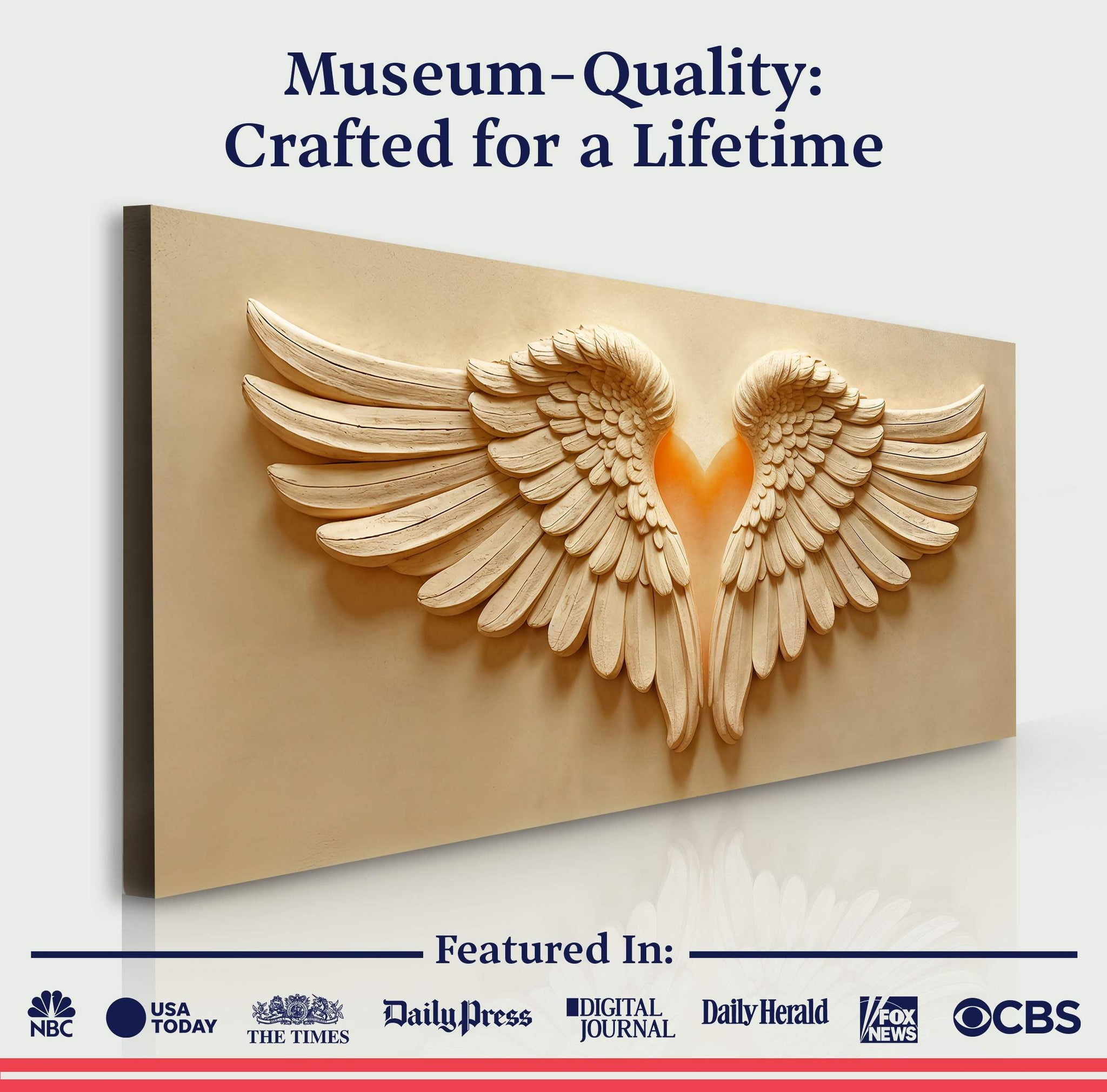 Wings Of Devotion Wall Art - Tailored Canvases - Flyclothing LLC