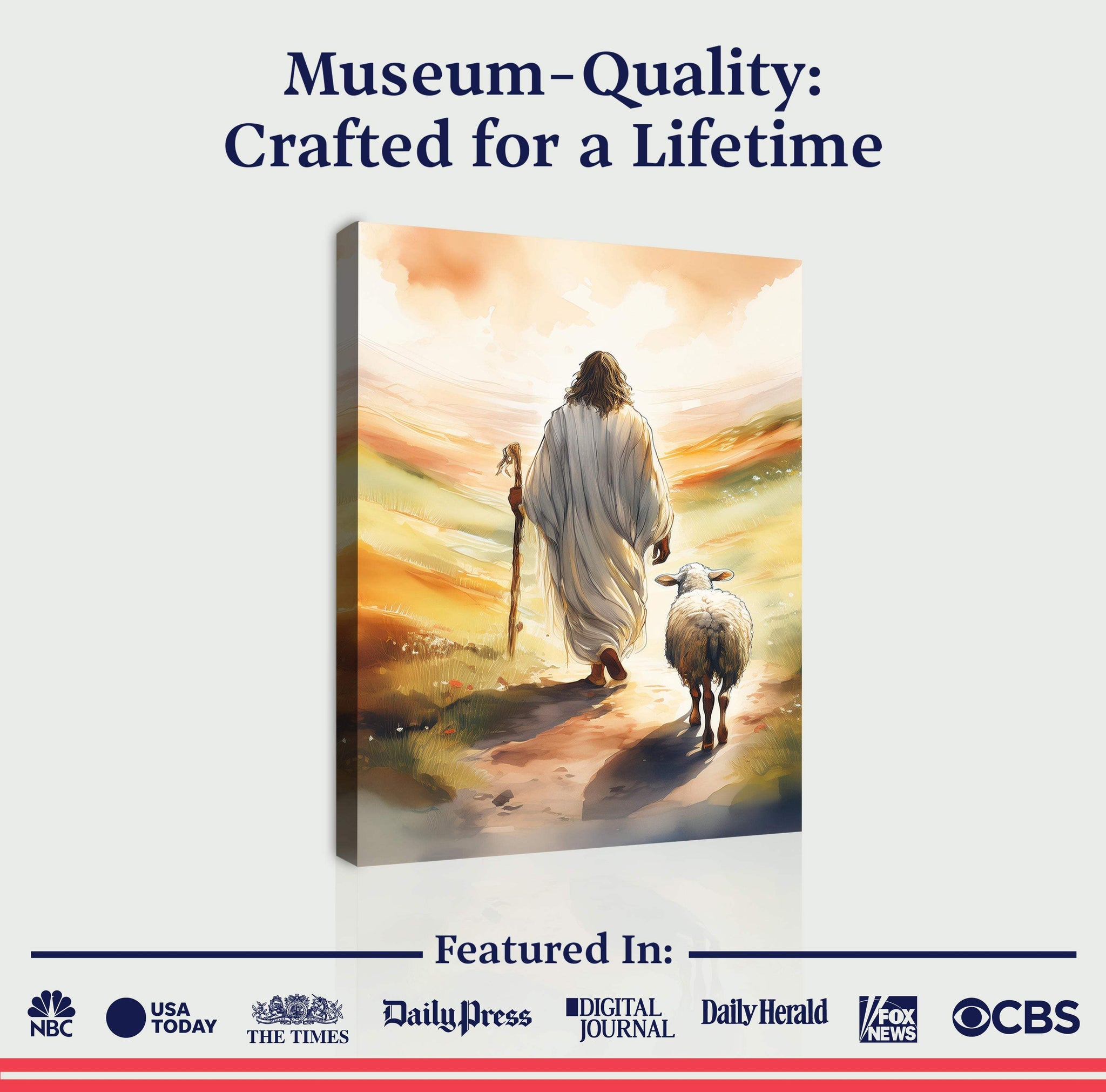 Parable Of The Lost Sheep Faith Wall Art - Tailored Canvases - Flyclothing LLC