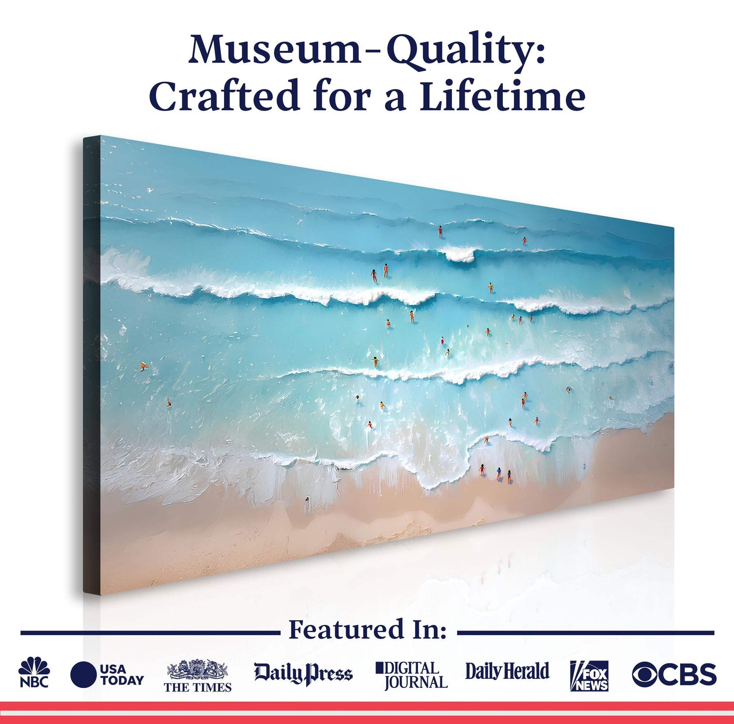 Beach Days Wall Art VIII - Tailored Canvases - Flyclothing LLC