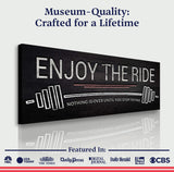 Enjoy The Ride Gym Sign - Tailored Canvases - Flyclothing LLC