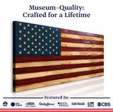 Old Glory American Flag Wall Art II - Tailored Canvases - Flyclothing LLC