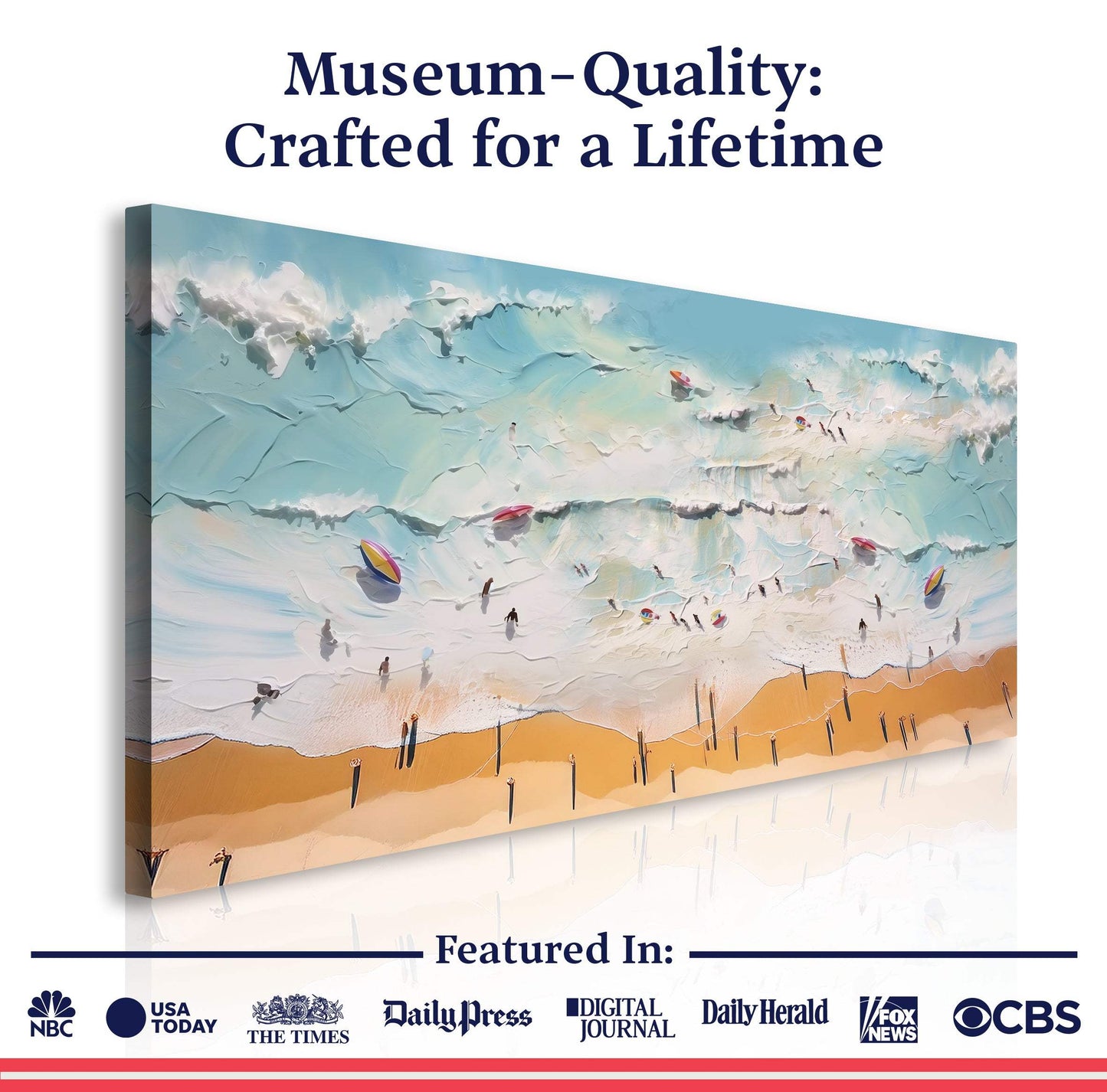 Beach Days Wall Art VI - Tailored Canvases - Flyclothing LLC