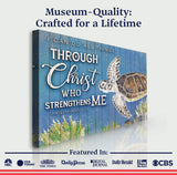 I Can Do All Things Through Christ Who Strengthens Me Faith Sign IV - Tailored Canvases - Flyclothing LLC