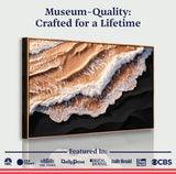 Amber Ocean Waves Wall Art - Tailored Canvases - Flyclothing LLC