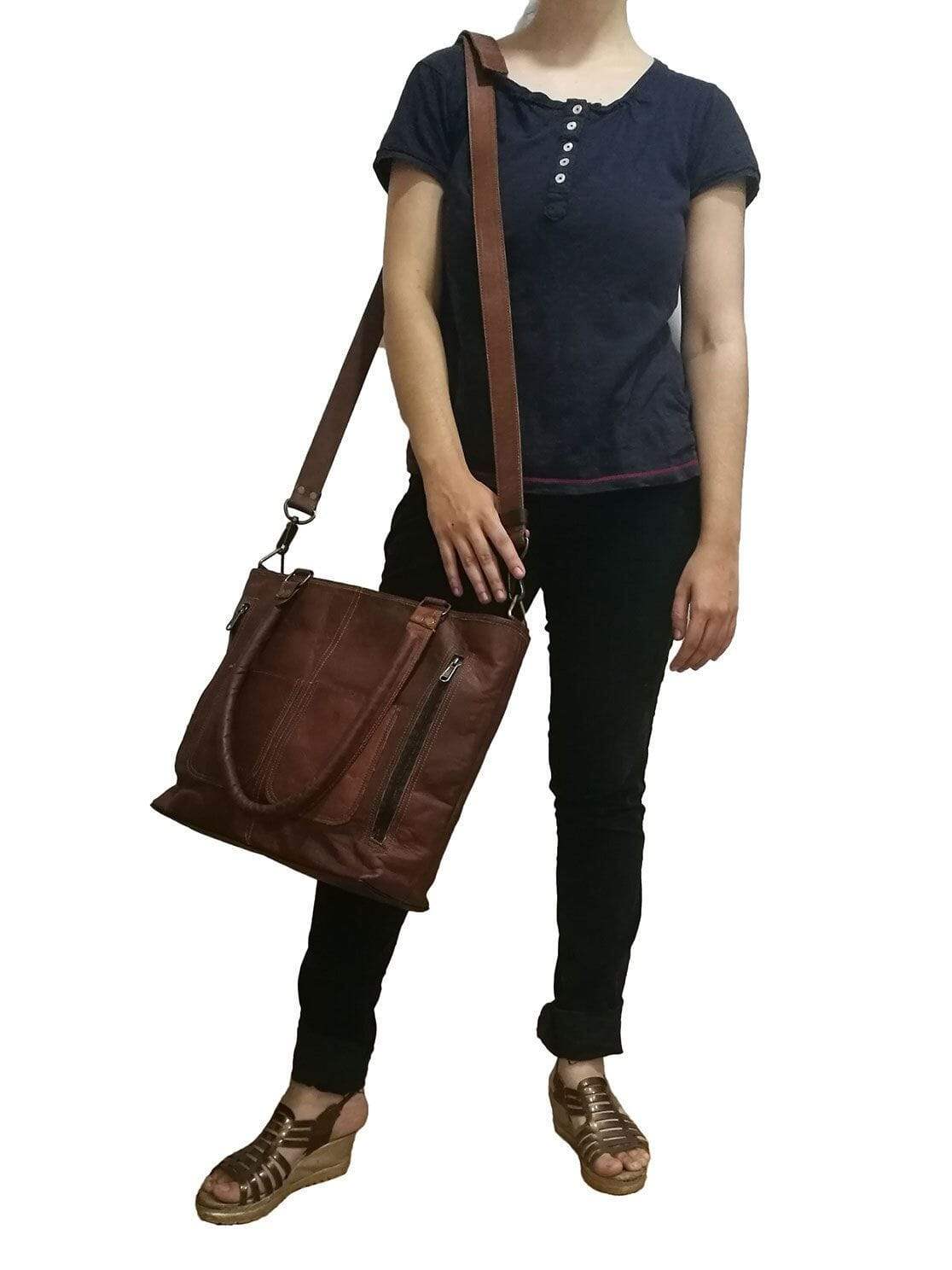 The Terry Tote - Classy Leather Bags - Flyclothing LLC