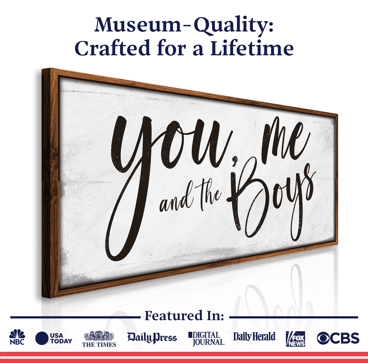 You Me and the Boys Farmhouse Bedroom Sign III - Tailored Canvases - Flyclothing LLC