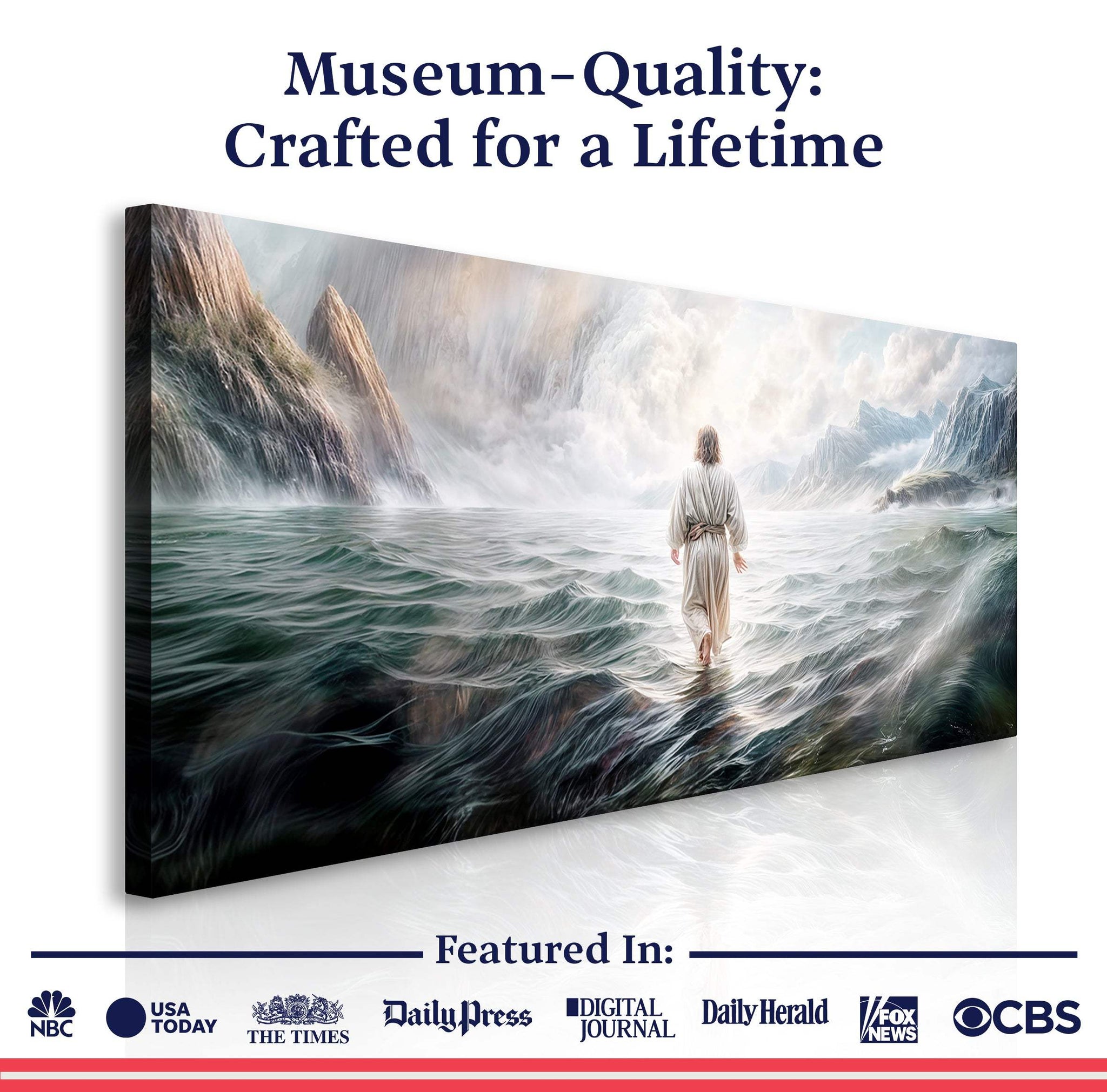Walking on Water - Faith Wall Art VII - Tailored Canvases - Flyclothing LLC