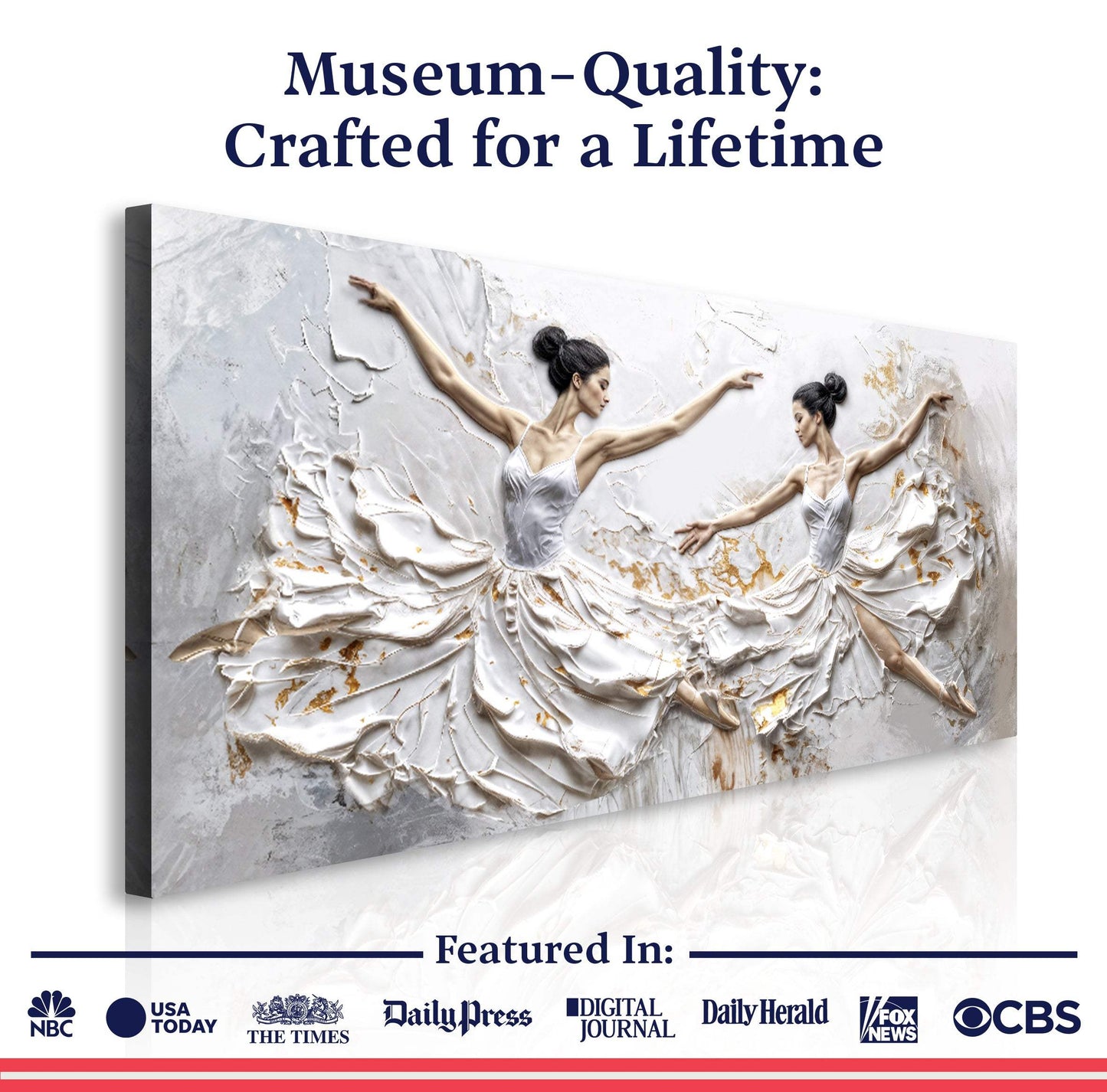 Modern Ethereal Dancers Wall Art - Tailored Canvases - Flyclothing LLC