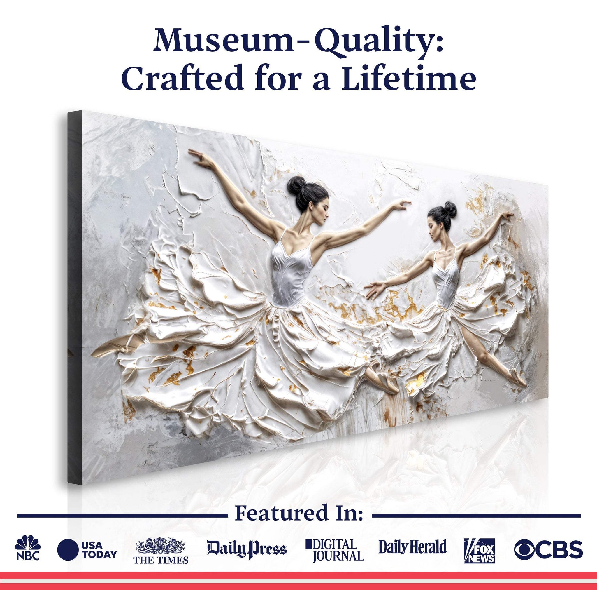 Modern Ethereal Dancers Wall Art - Tailored Canvases - Flyclothing LLC