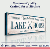 Personalized Lake House Sign IV - Tailored Canvases - Flyclothing LLC